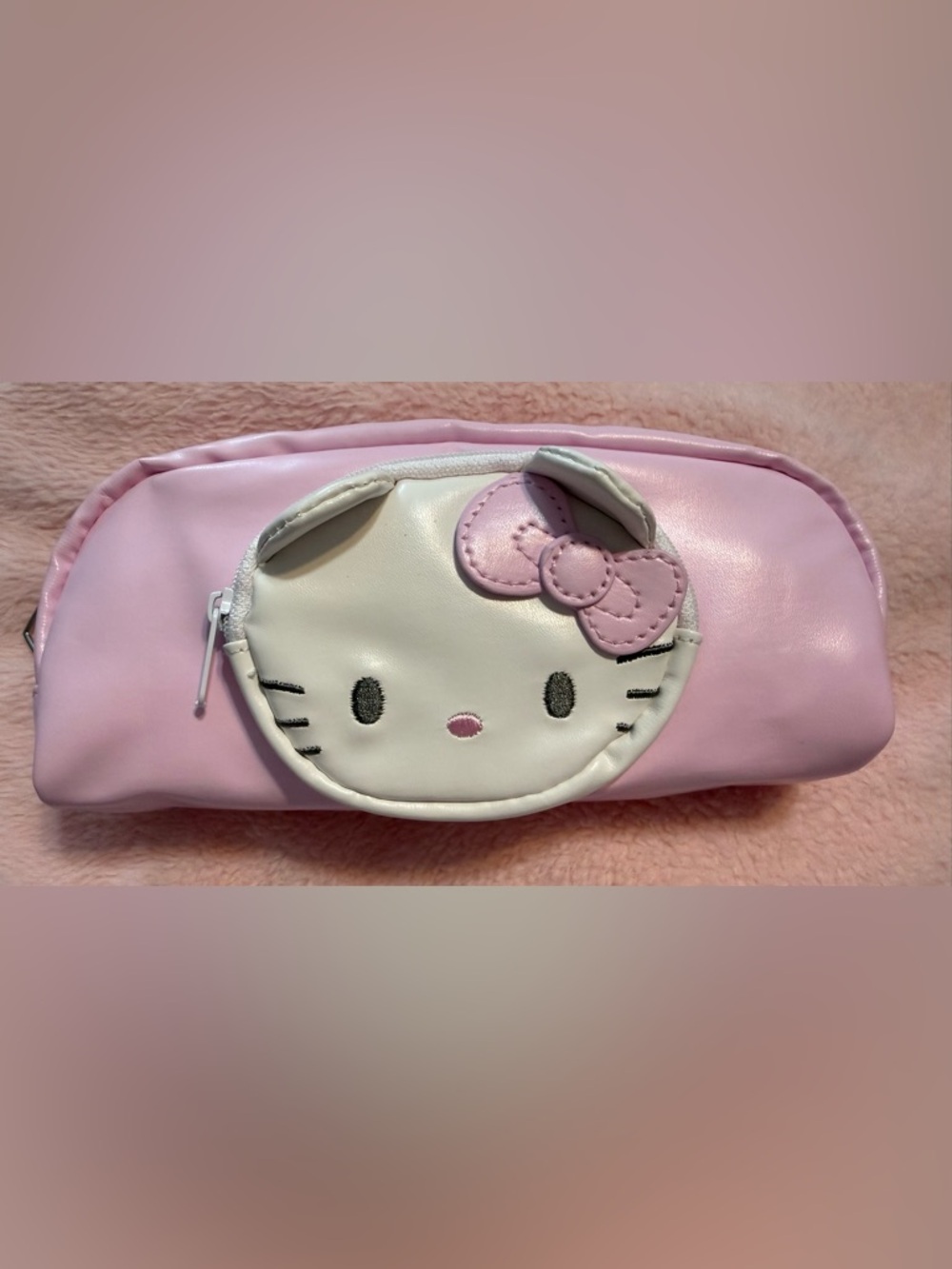 🆕 Hello Kitty Pink & White Pencil/Makeup Bag